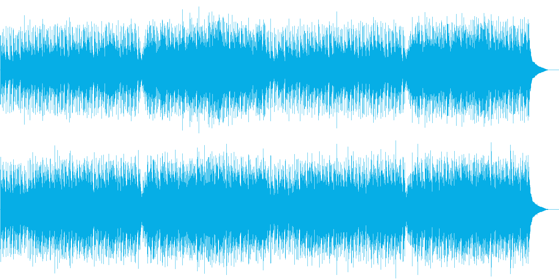 オールディーズな感じのさわやかBGMの再生済みの波形