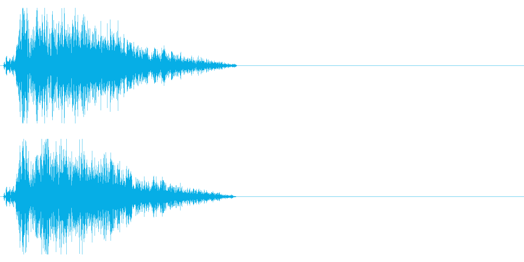 ブシャッ 斬撃音の再生済みの波形