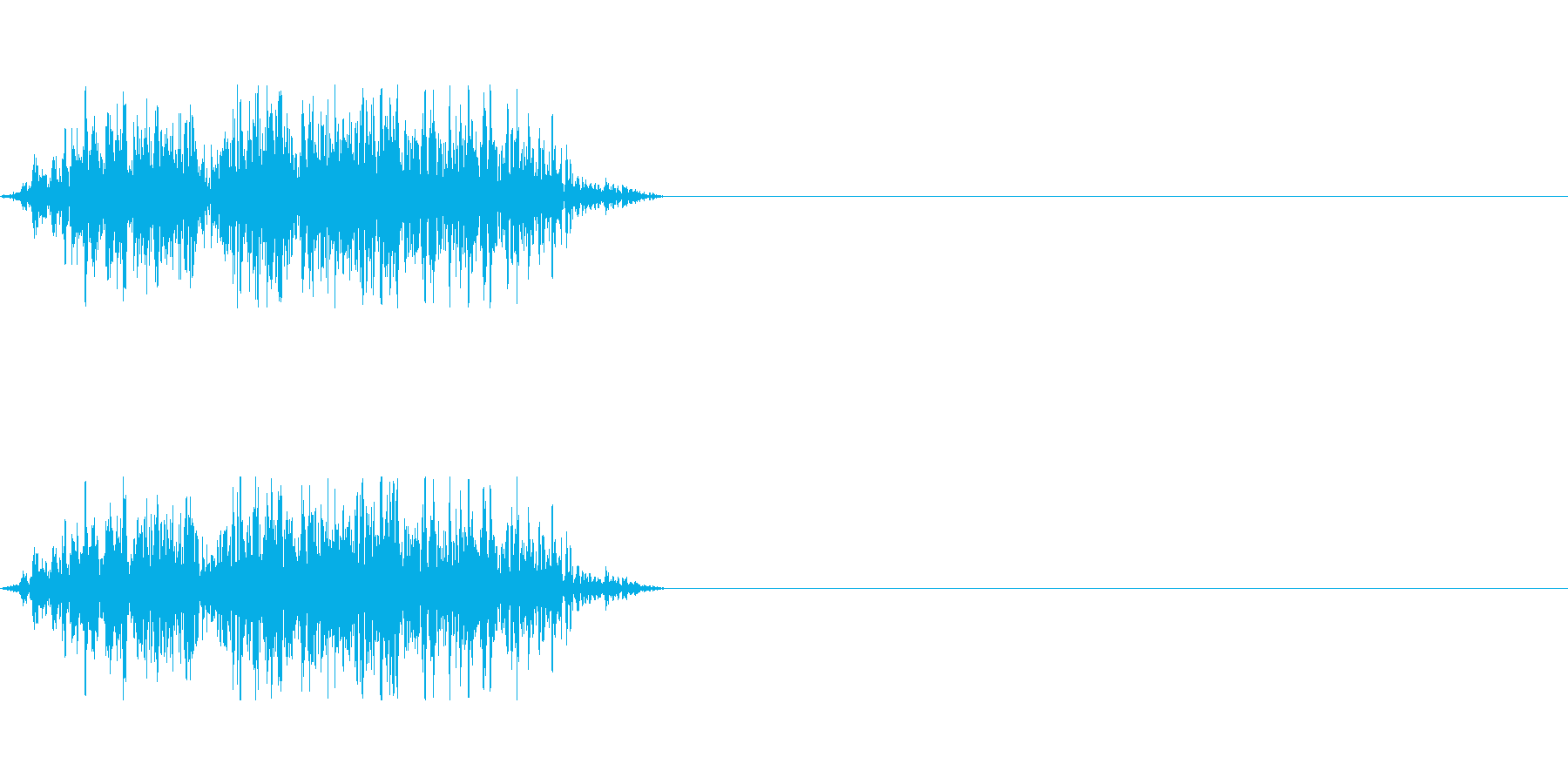 モンスターなどの発声にの再生済みの波形