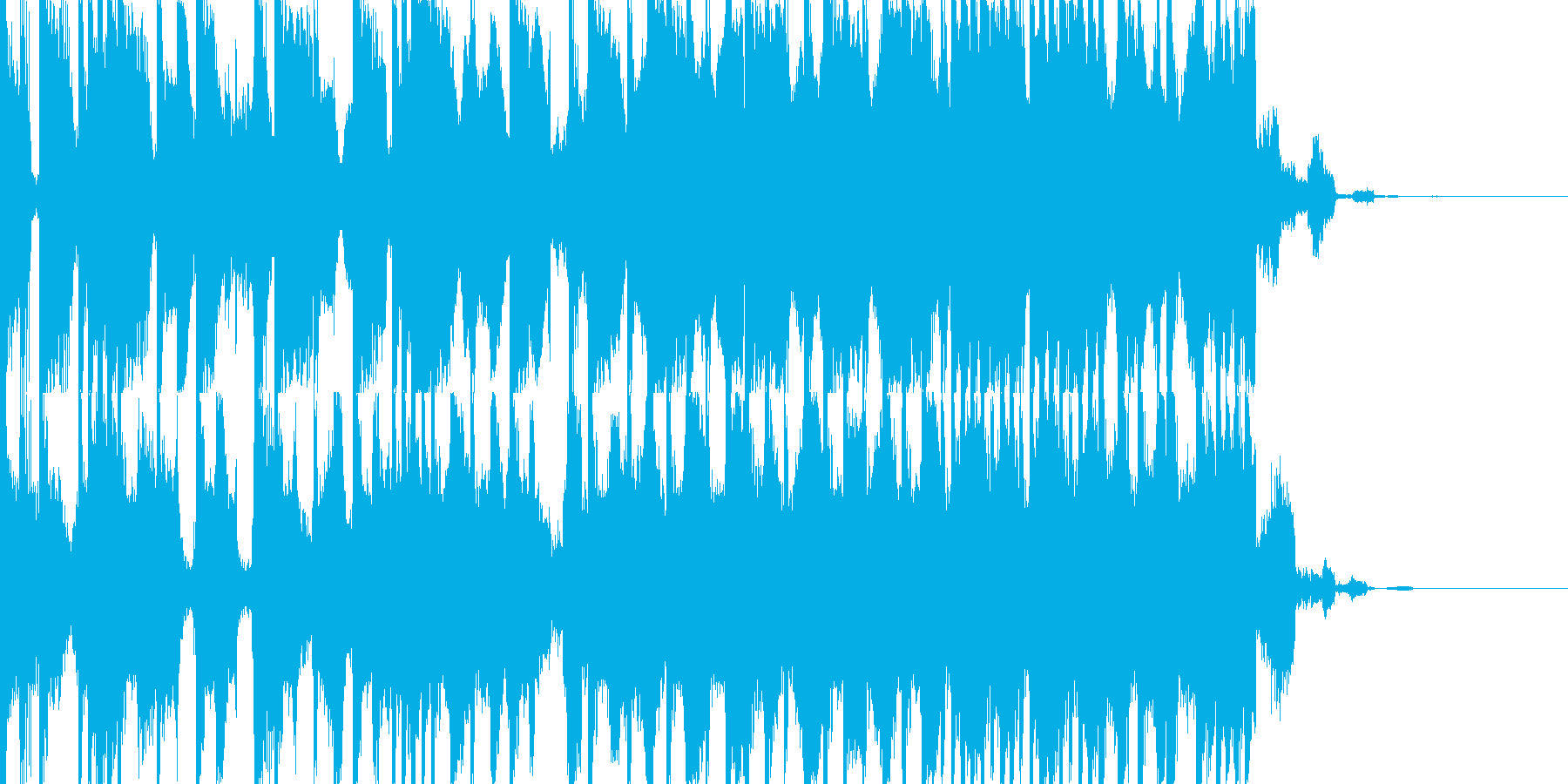 EDMシンセ&ドラムロールビルドアップの再生済みの波形
