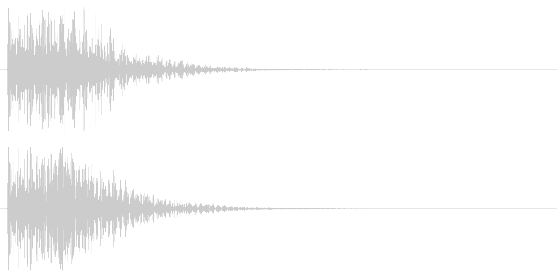 エラー音や攻撃をはじく様な音ですの未再生の波形