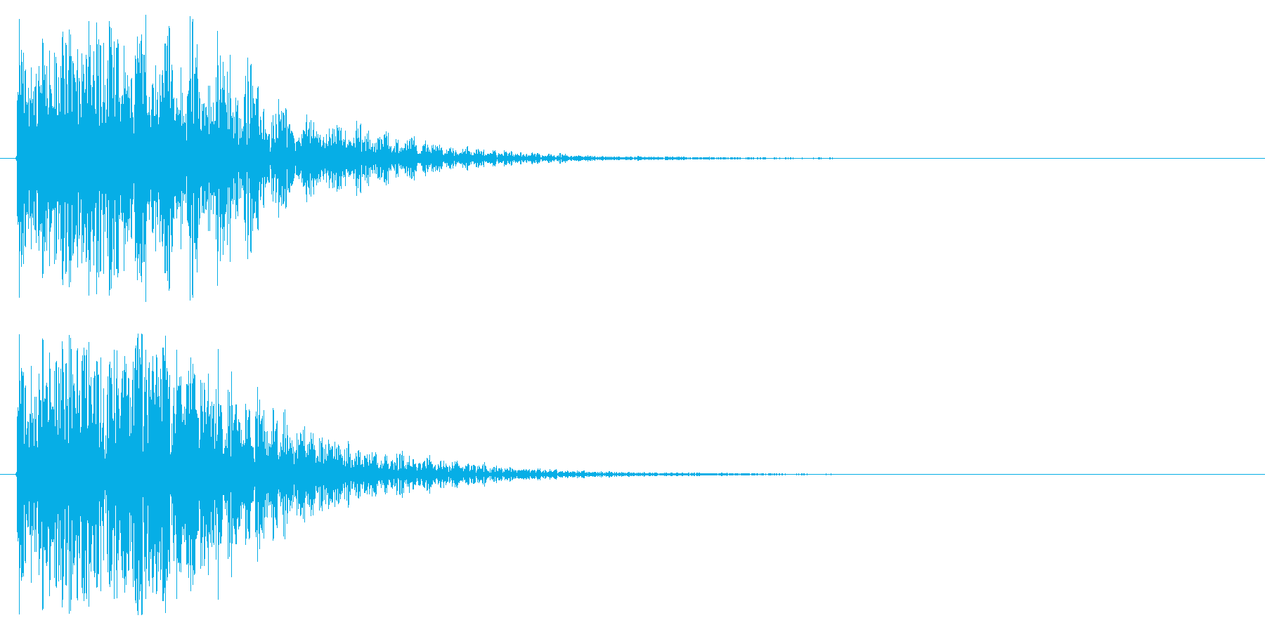エラー音や攻撃をはじく様な音ですの再生済みの波形