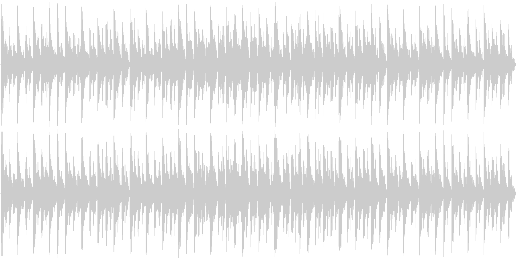 電子的な音で繰り返される楽曲です。の未再生の波形