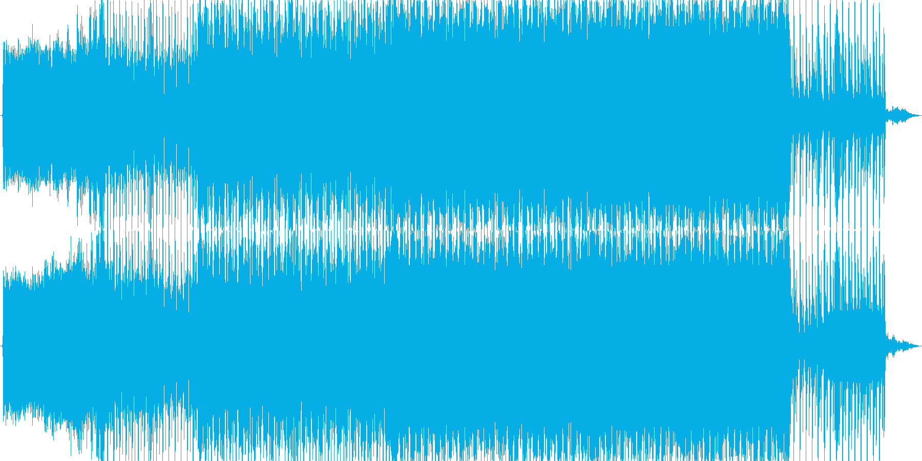 ダークな雰囲気の再生済みの波形