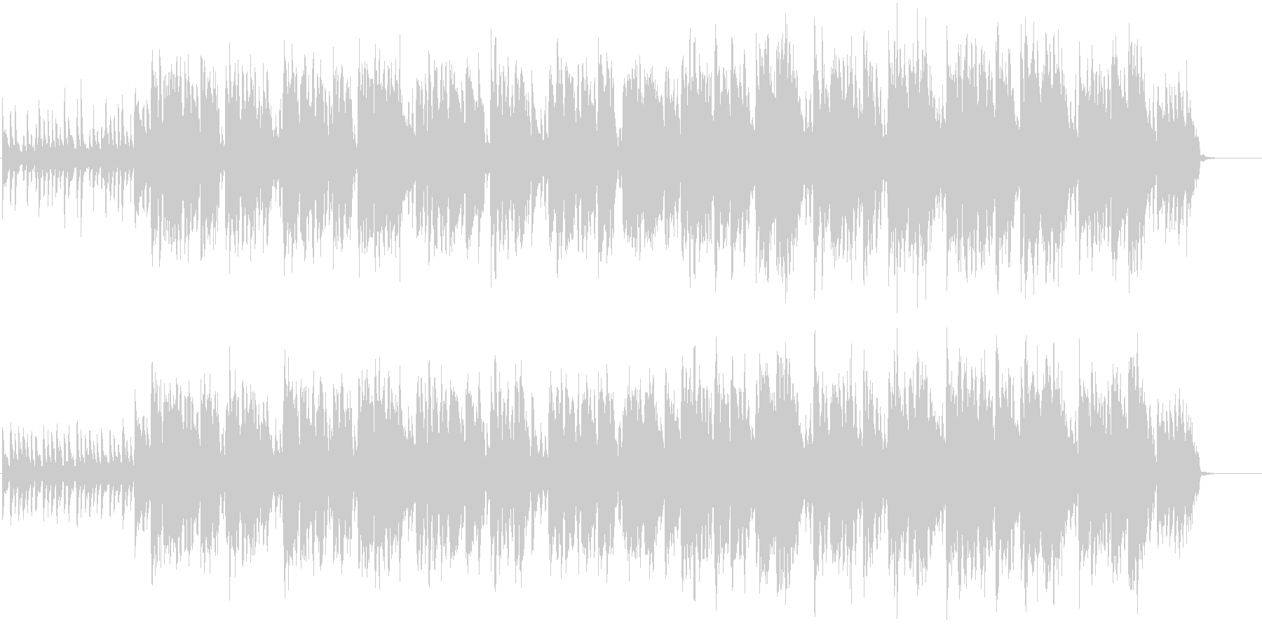 明るい楽しい音楽、かわいい映像にも。の未再生の波形