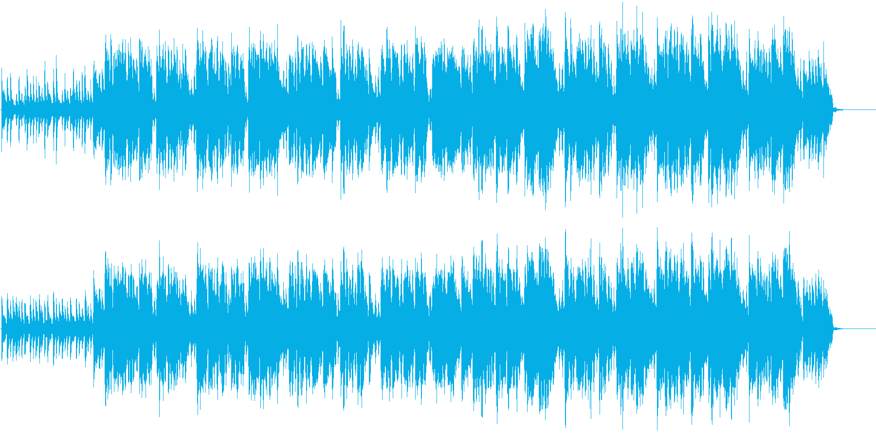 明るい楽しい音楽、かわいい映像にも。の再生済みの波形