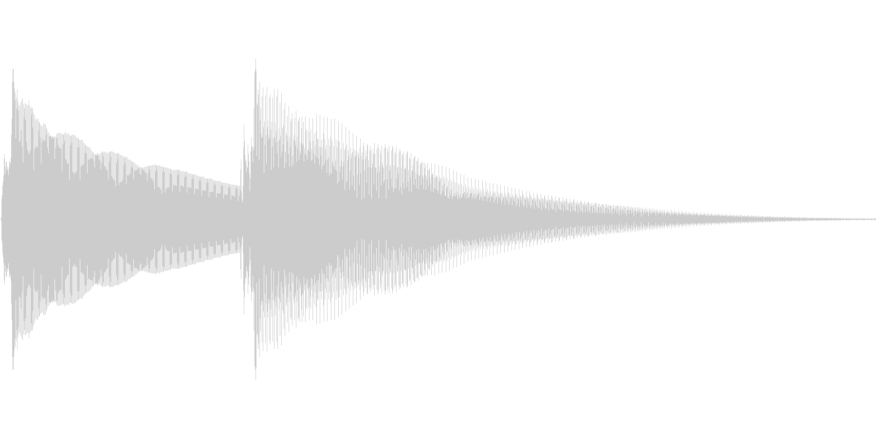 正解の音の未再生の波形
