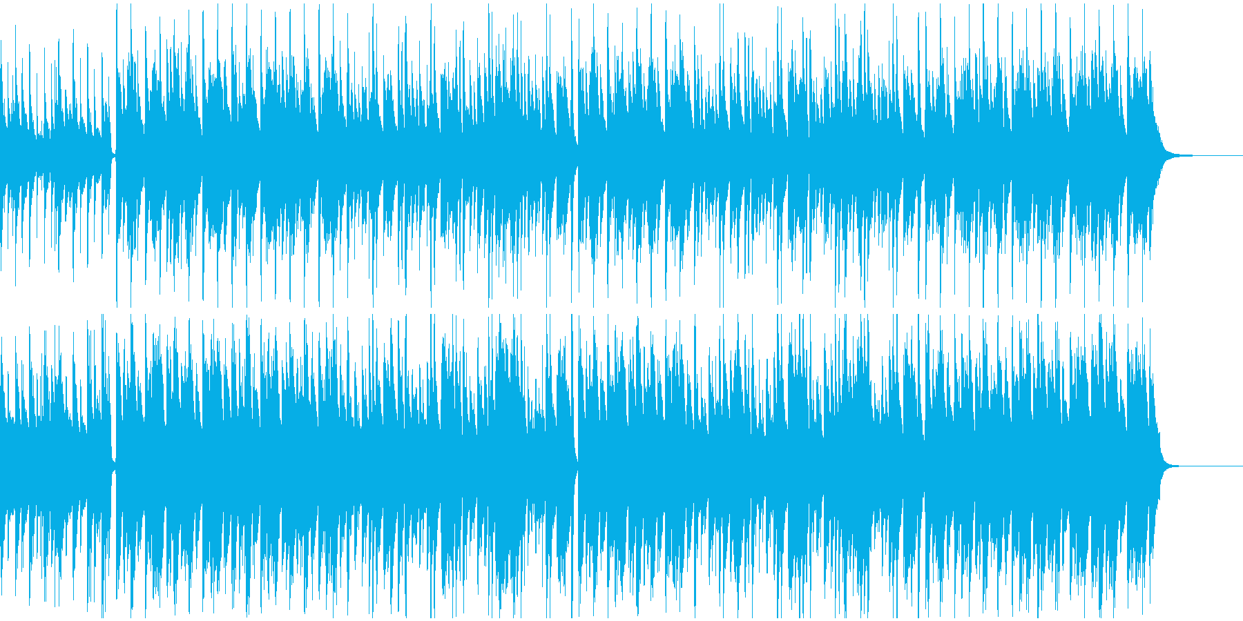 かわいいが少しあやしげで不思議で怖い曲の再生済みの波形