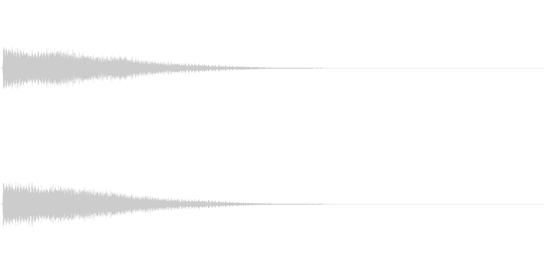 魔法効果音(重力波、暗いイメージ)の未再生の波形