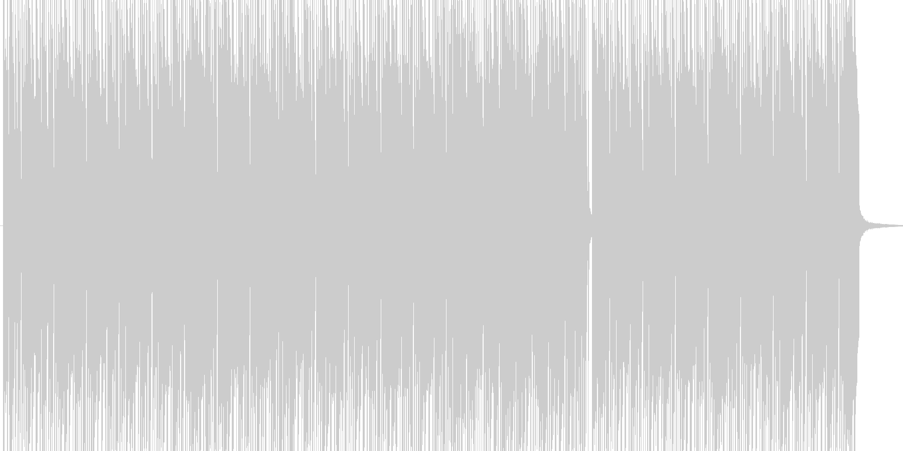 ボサノバ風BGM BPM140 の未再生の波形