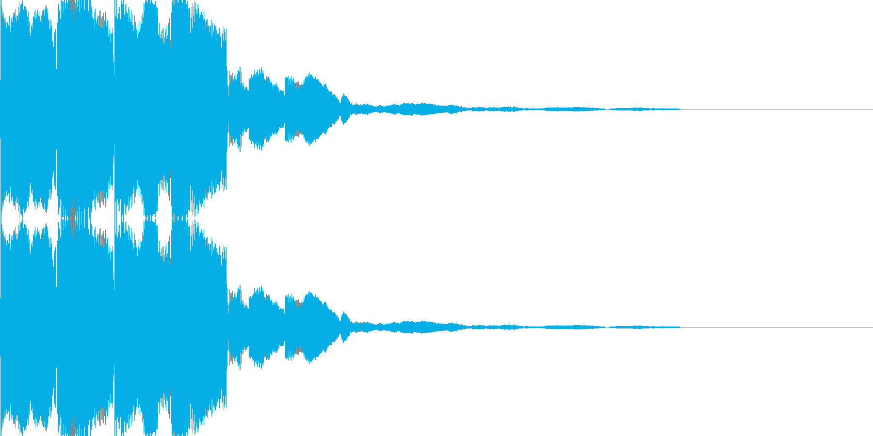 電子音(ピコピコ)の再生済みの波形