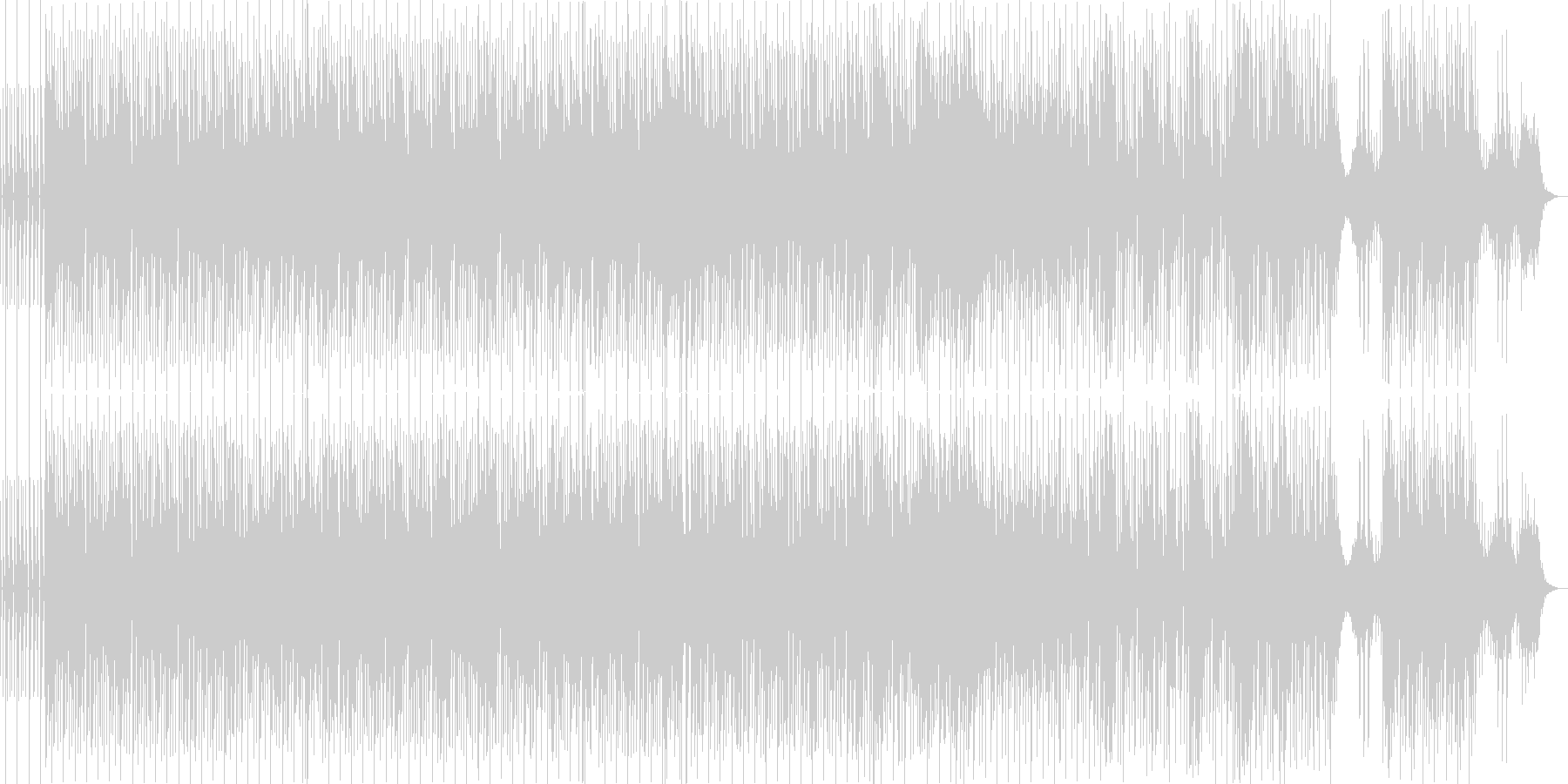 電子音を使ったキャッチーな曲調の未再生の波形