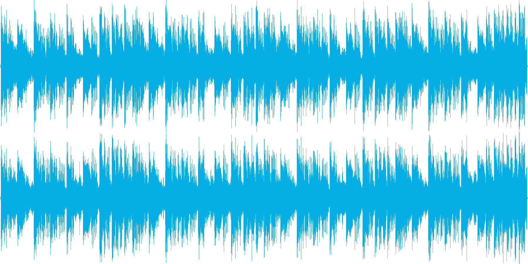 リズムを強調した楽曲です。の再生済みの波形