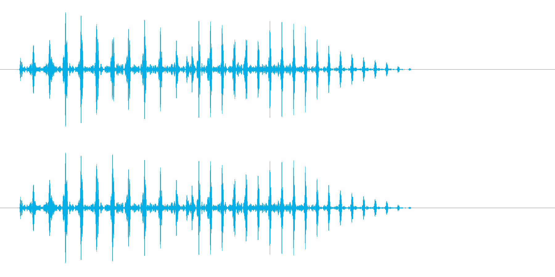 プハ、というラッパのような効果音です。の再生済みの波形