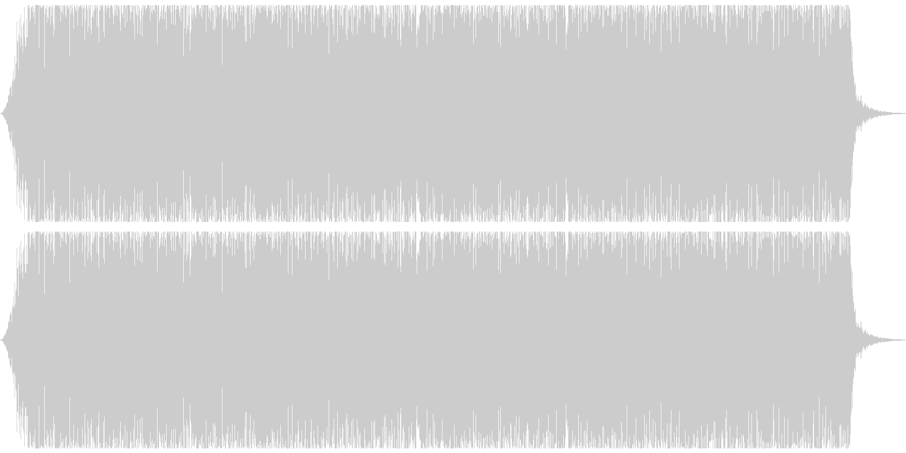 ゴー(地震、地鳴りの音)の未再生の波形