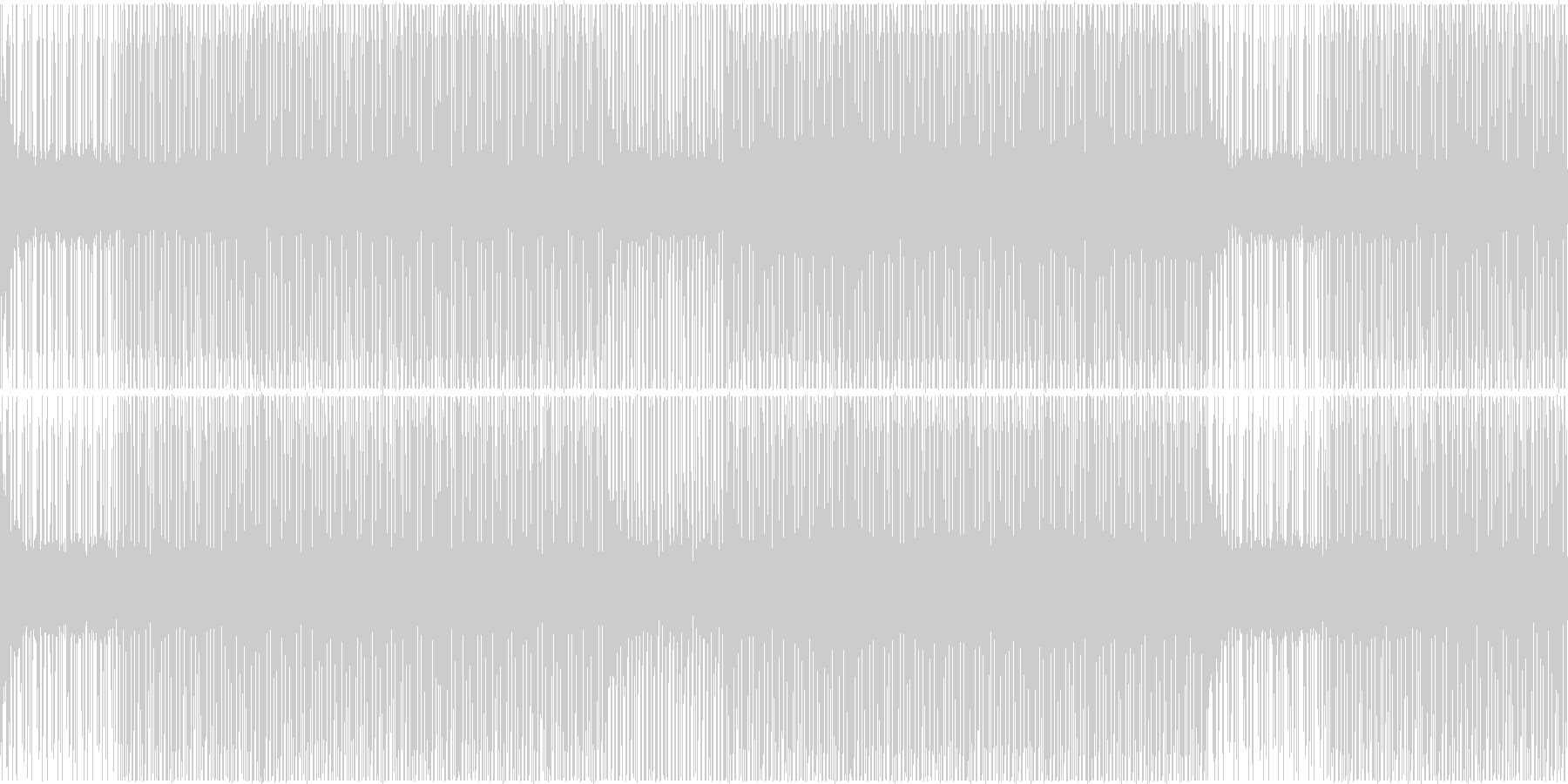 思考中BGMの未再生の波形
