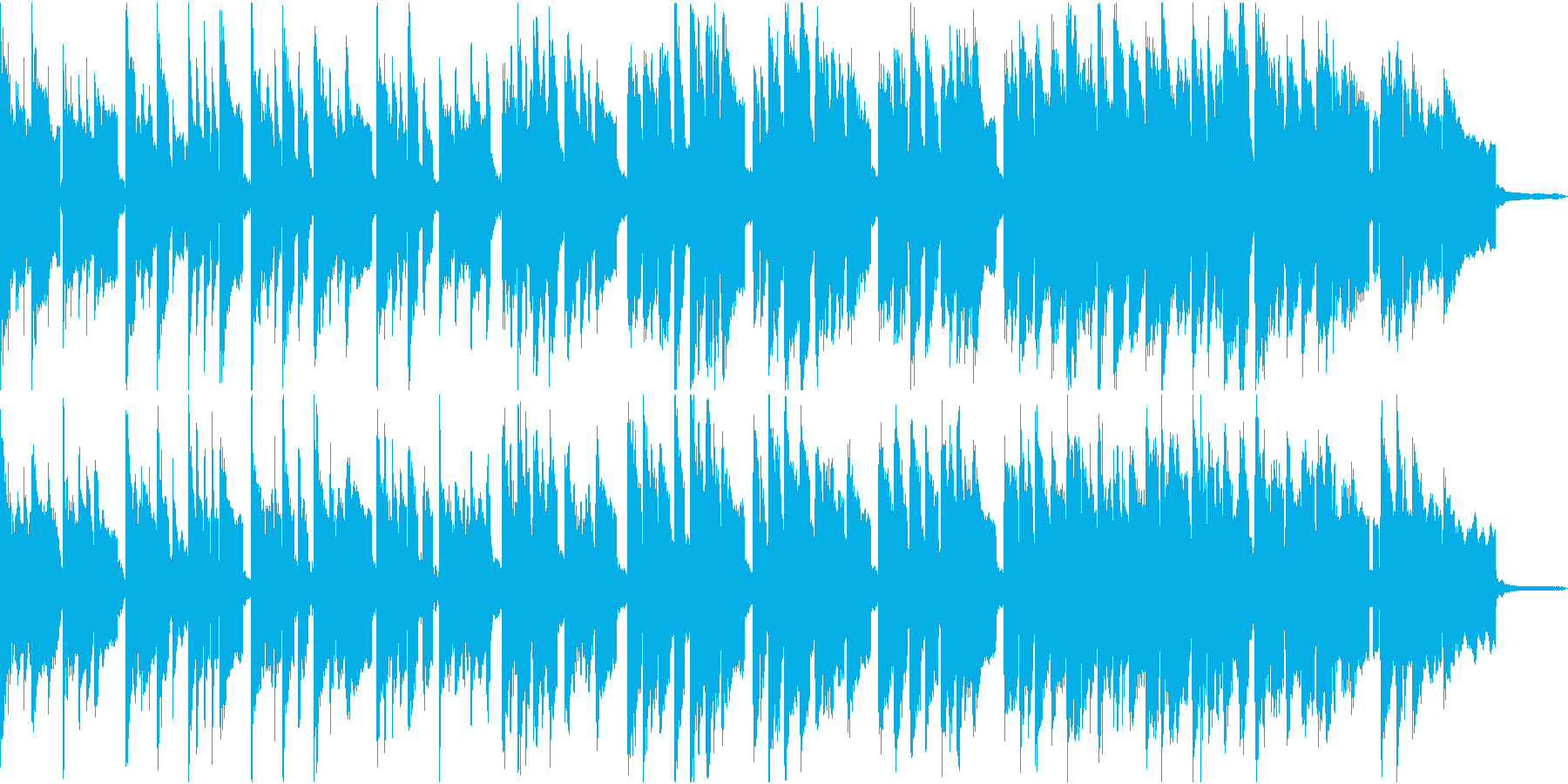 夏祭りにぴったしのほのぼの音楽の再生済みの波形