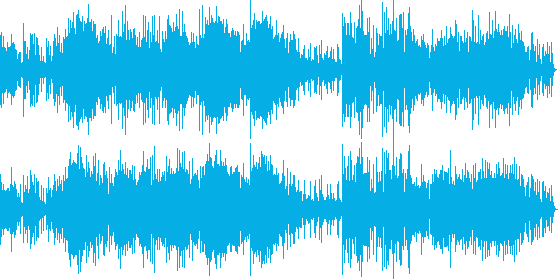 ドシっとしたダークでヘヴィなメタル交響曲の再生済みの波形