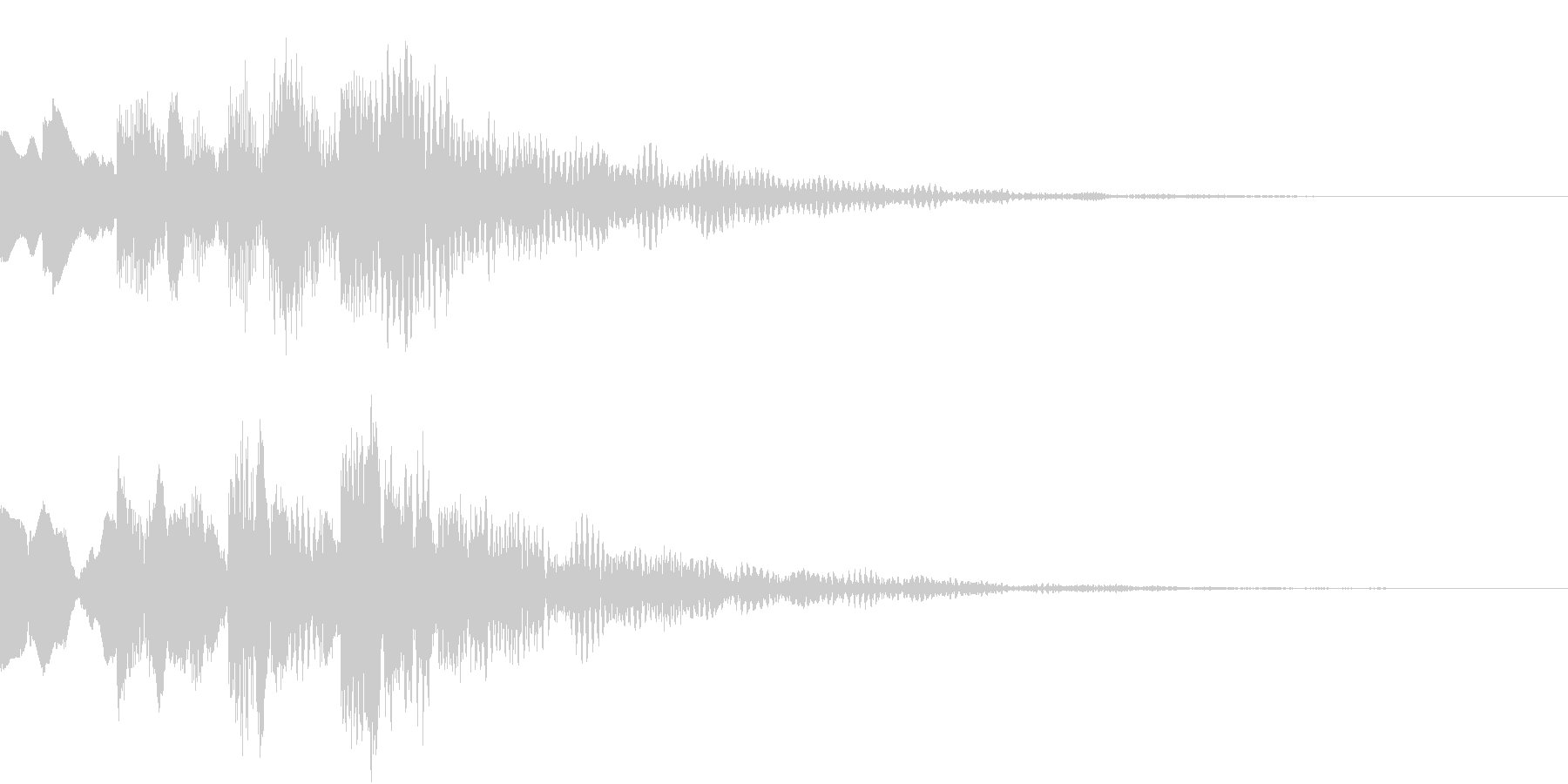 シンプルな決定音 ボタン音 正解音 16の未再生の波形
