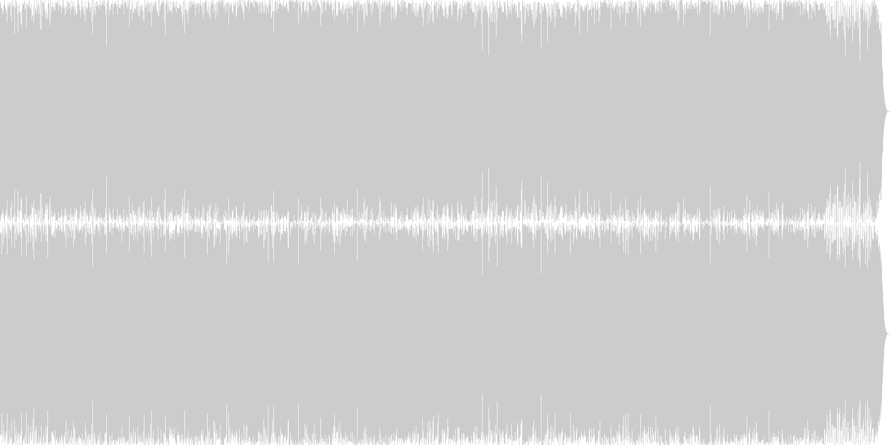スポーツ描写にぴったりのアグレッシブな曲の未再生の波形