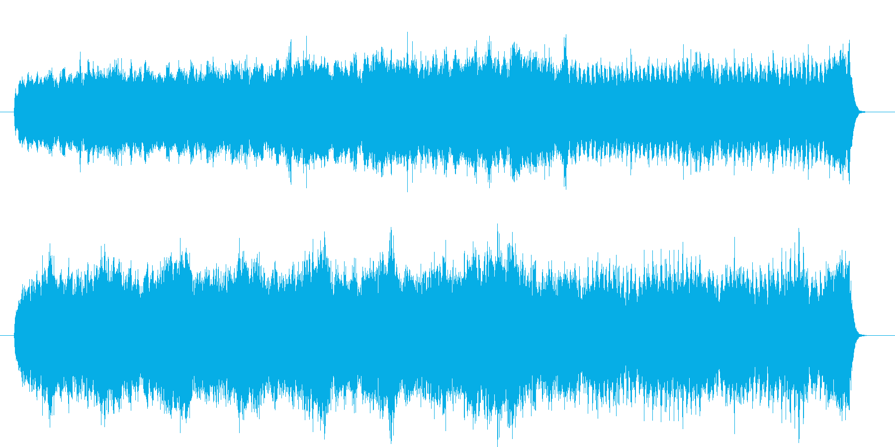 春の海辺をイメージした曲の再生済みの波形