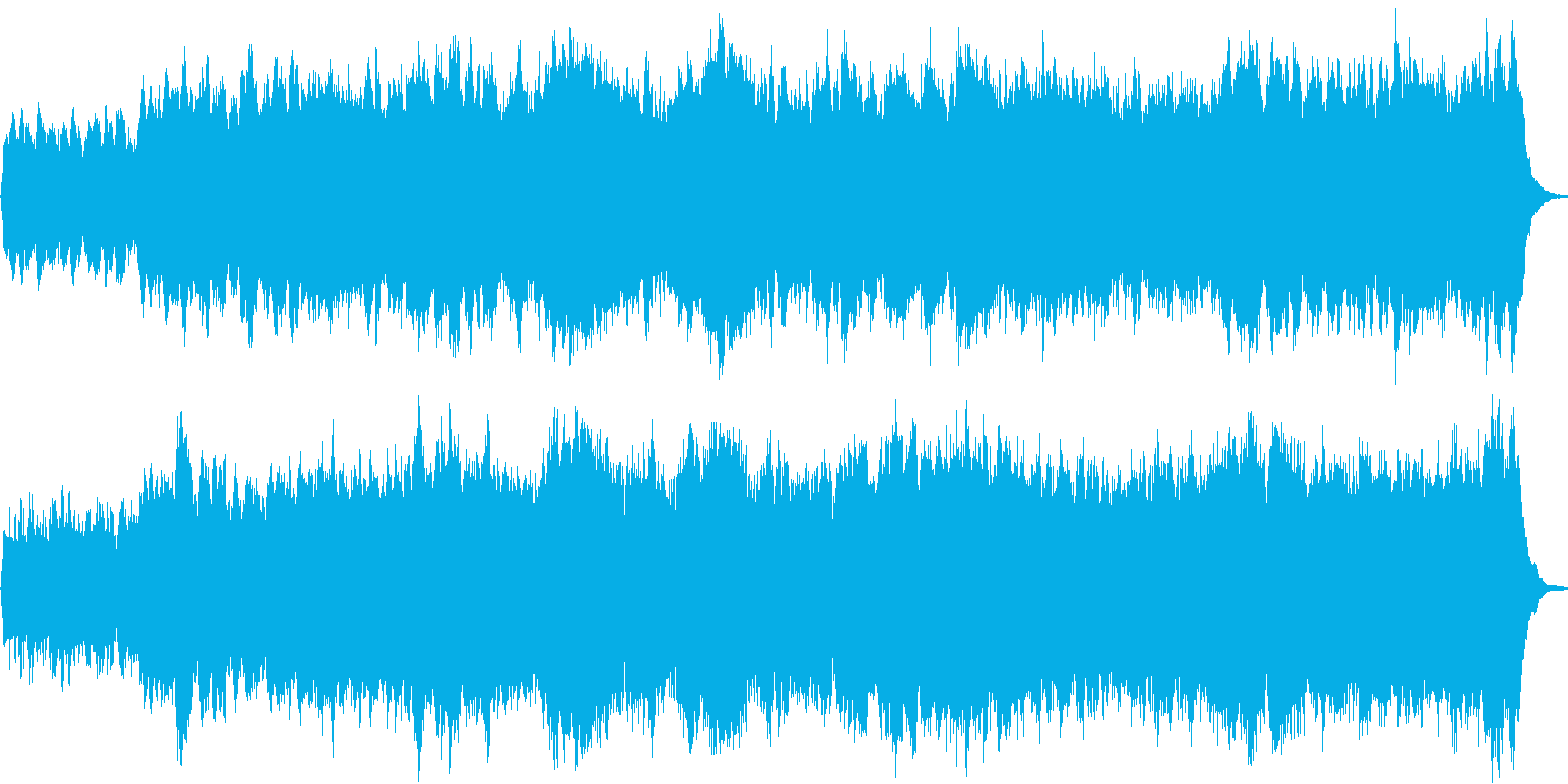 パイプオルガンの4重奏オリジナル曲の再生済みの波形