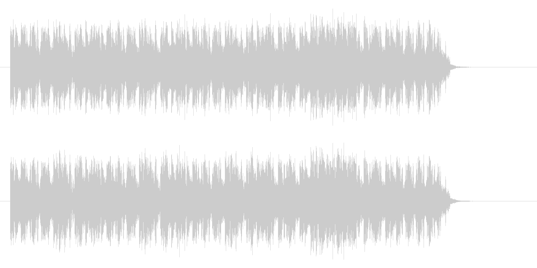 ベースが効いたインパクトのあるロックな曲の未再生の波形