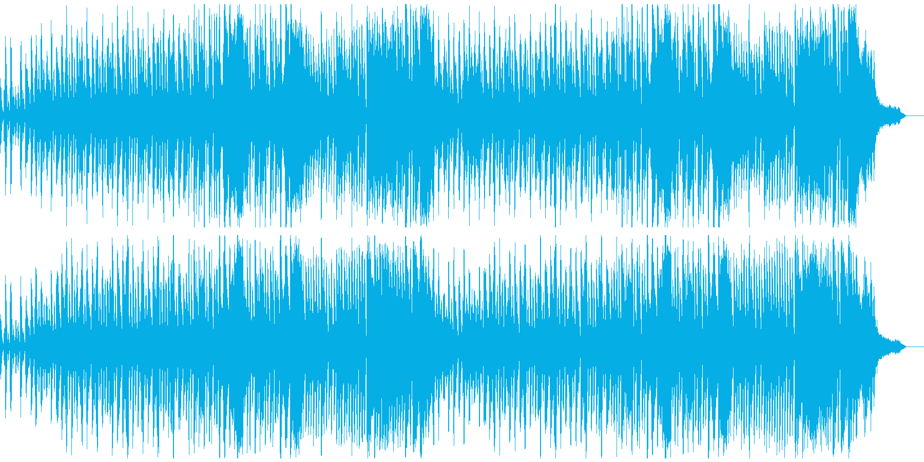おしゃれなCMにモダンな現代音楽風ピアノの再生済みの波形