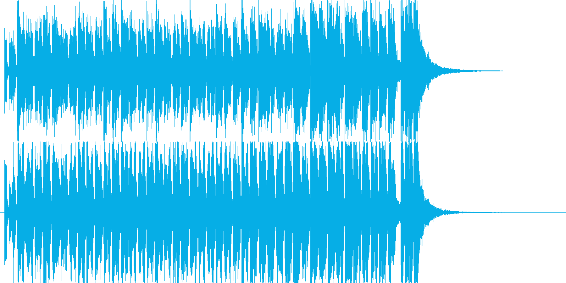 2お菓子CMや小さい動物映像BGM B7の再生済みの波形