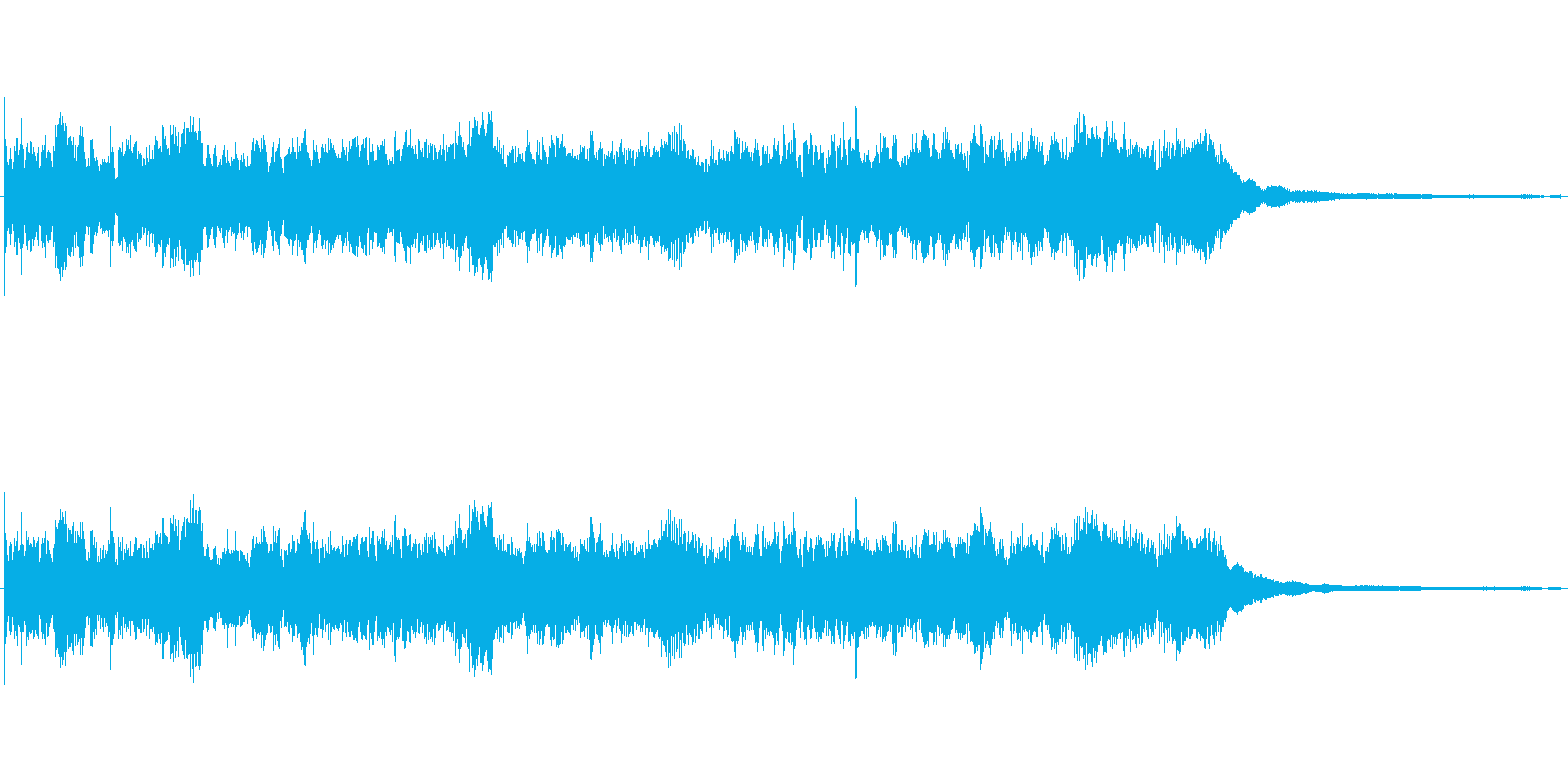 少し緊張感のある音ですの再生済みの波形