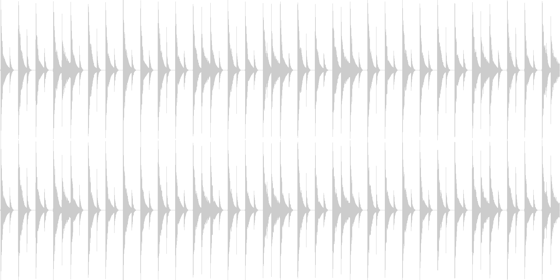 ハウスのリズムを基本にした楽曲です。の未再生の波形