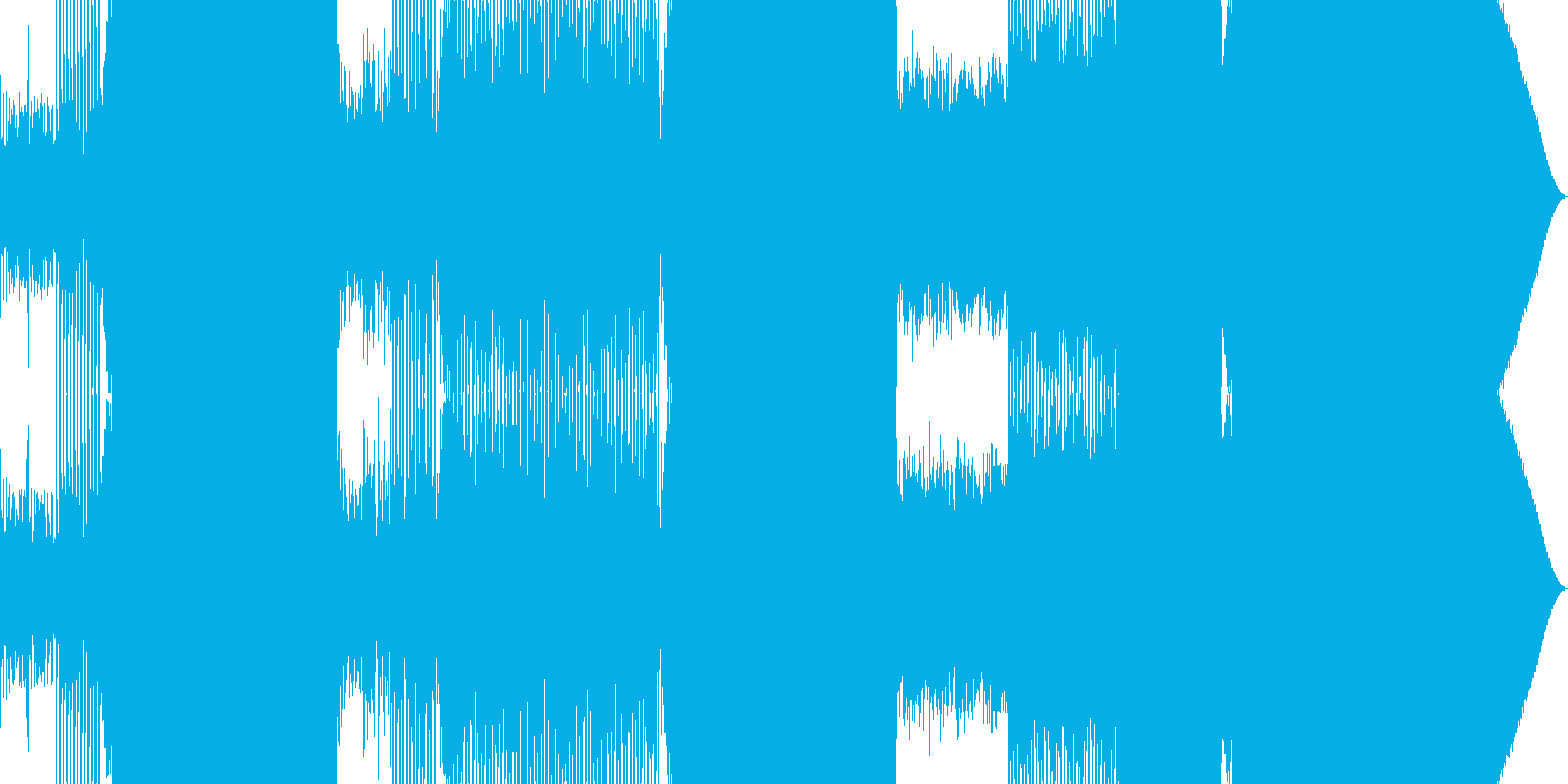 王道のEDMの再生済みの波形
