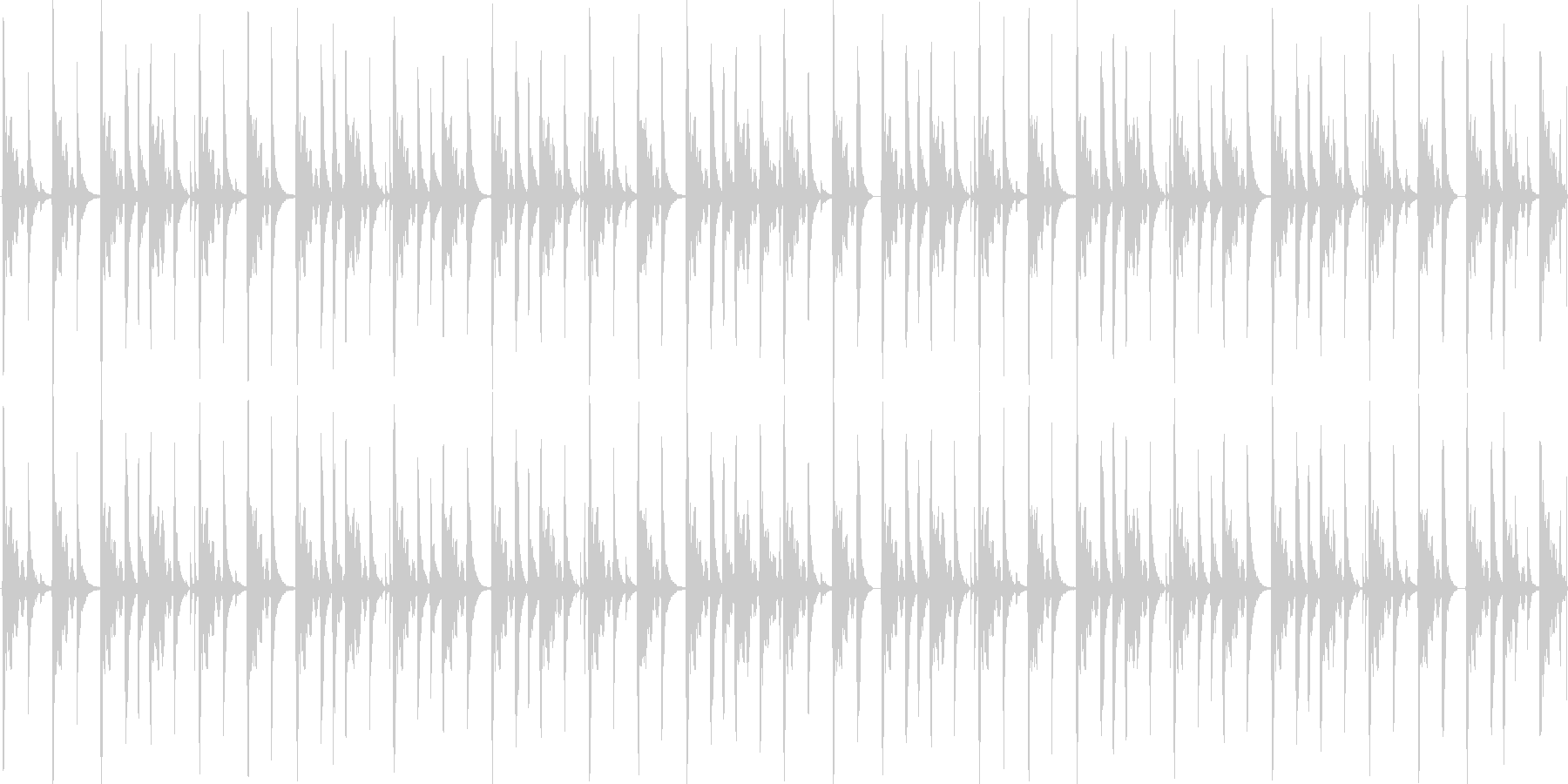 ハウスのリズムを基本にした楽曲です。の未再生の波形