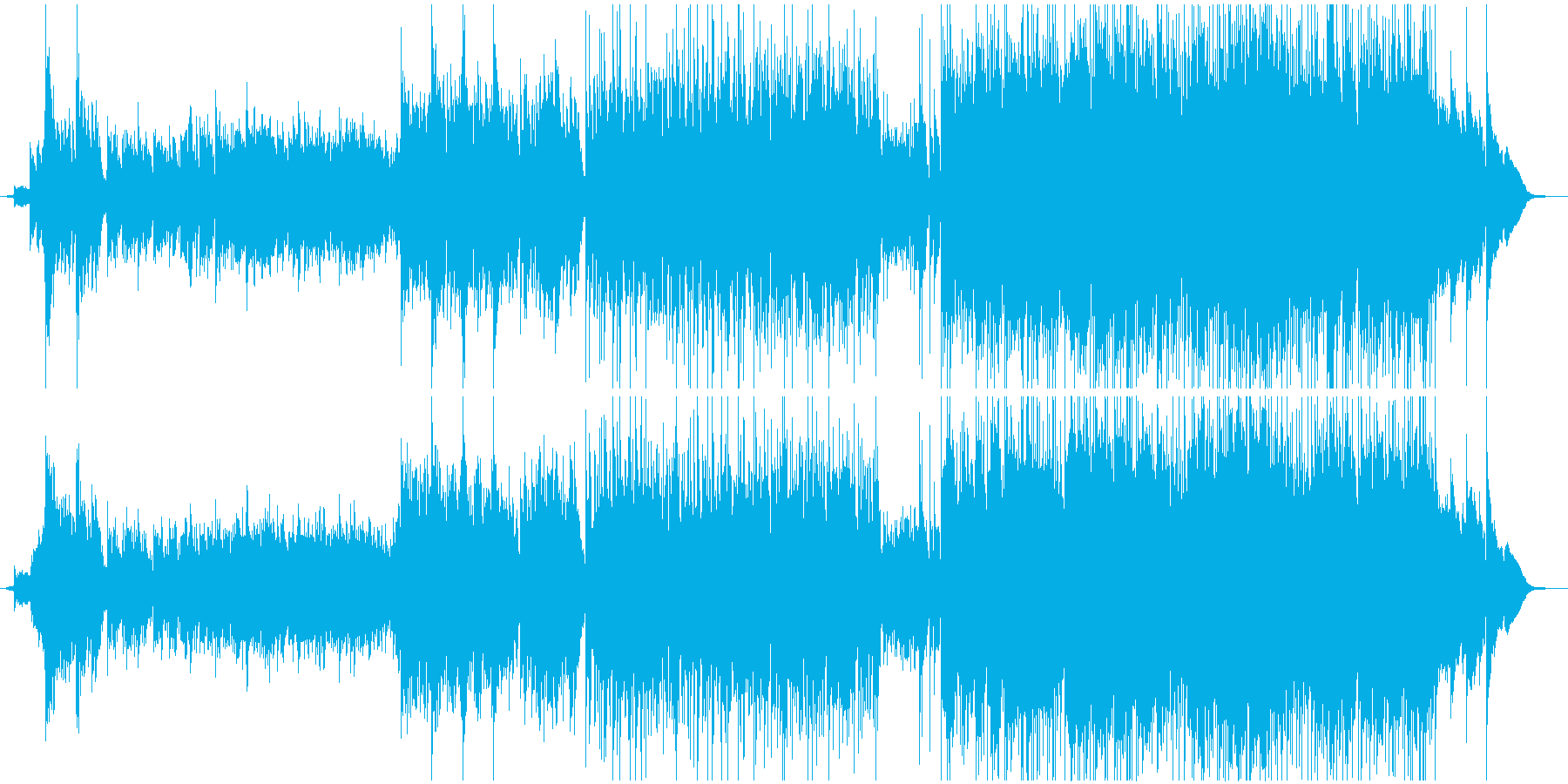 冷たさと暖かさが同居する切ない曲の再生済みの波形
