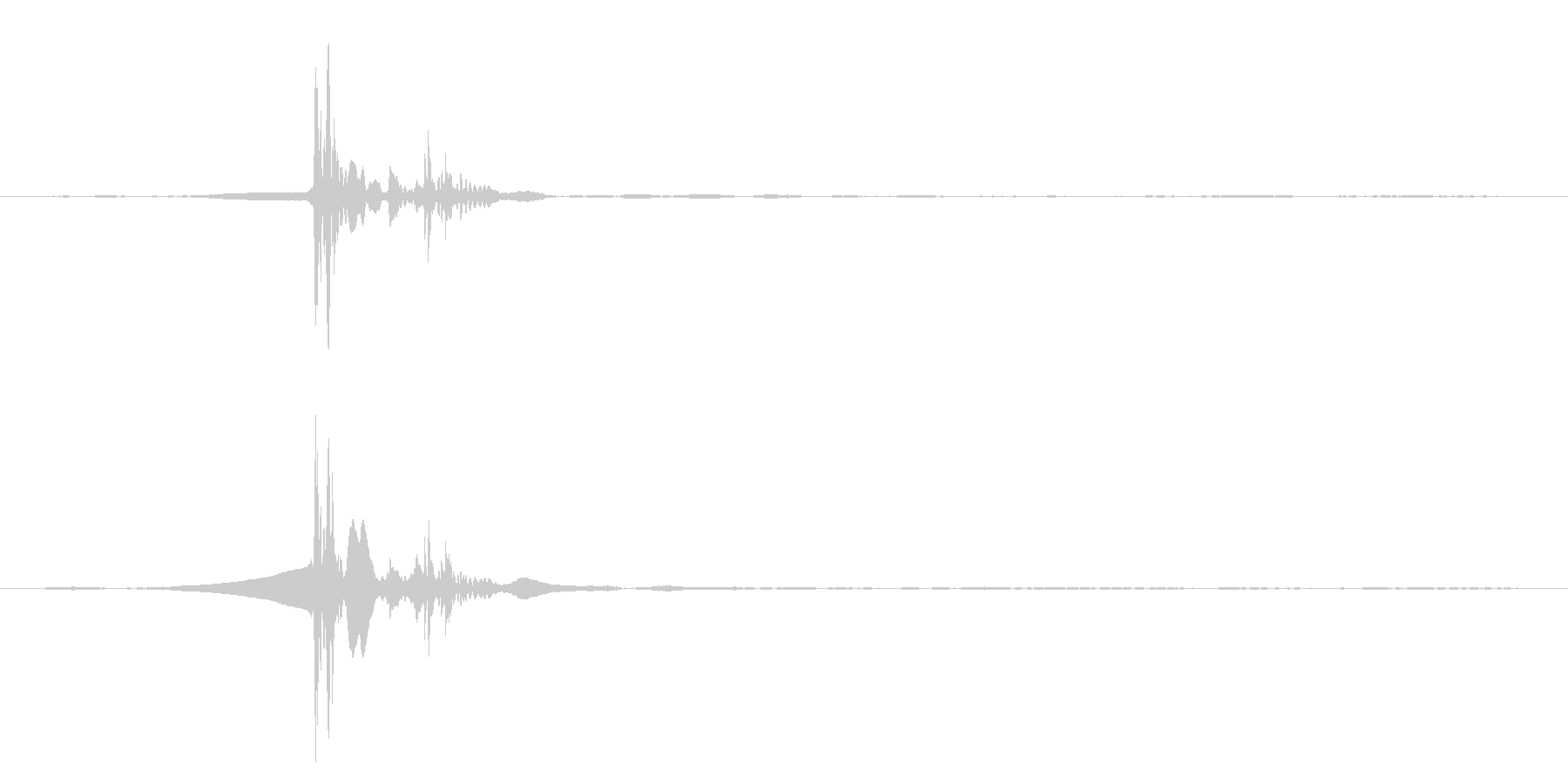 パソコンのEnterを押す音ですの未再生の波形