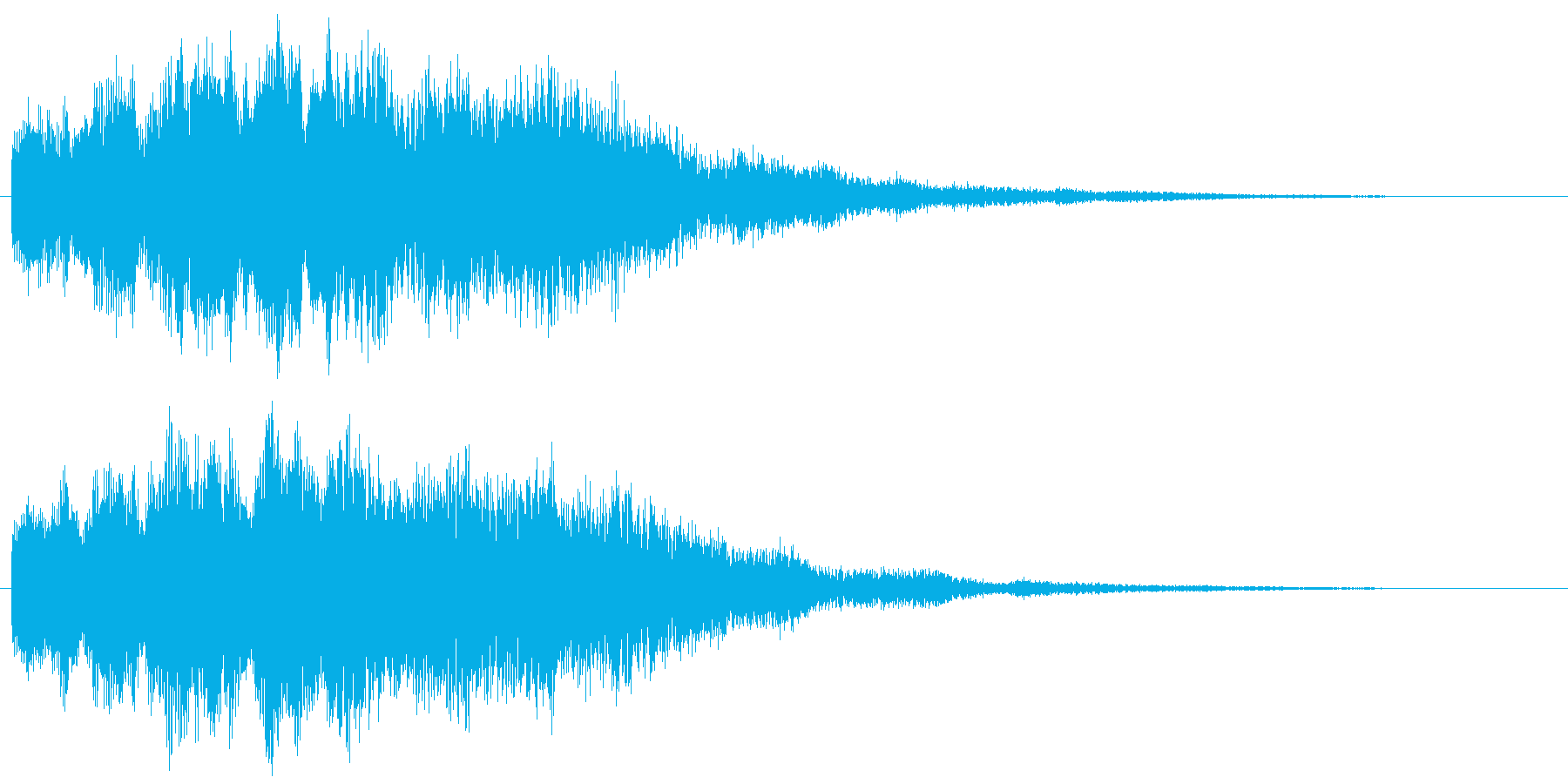 優しい煌びやかな音のサウンドロゴ ポップの再生済みの波形