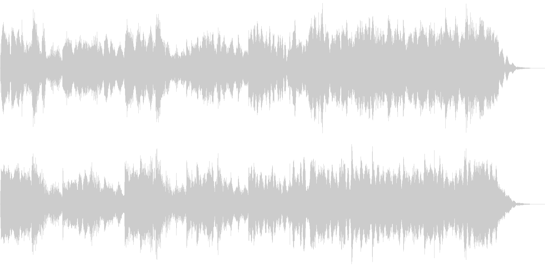 ハロウィン系BGM ピアノ主体のジングルの未再生の波形