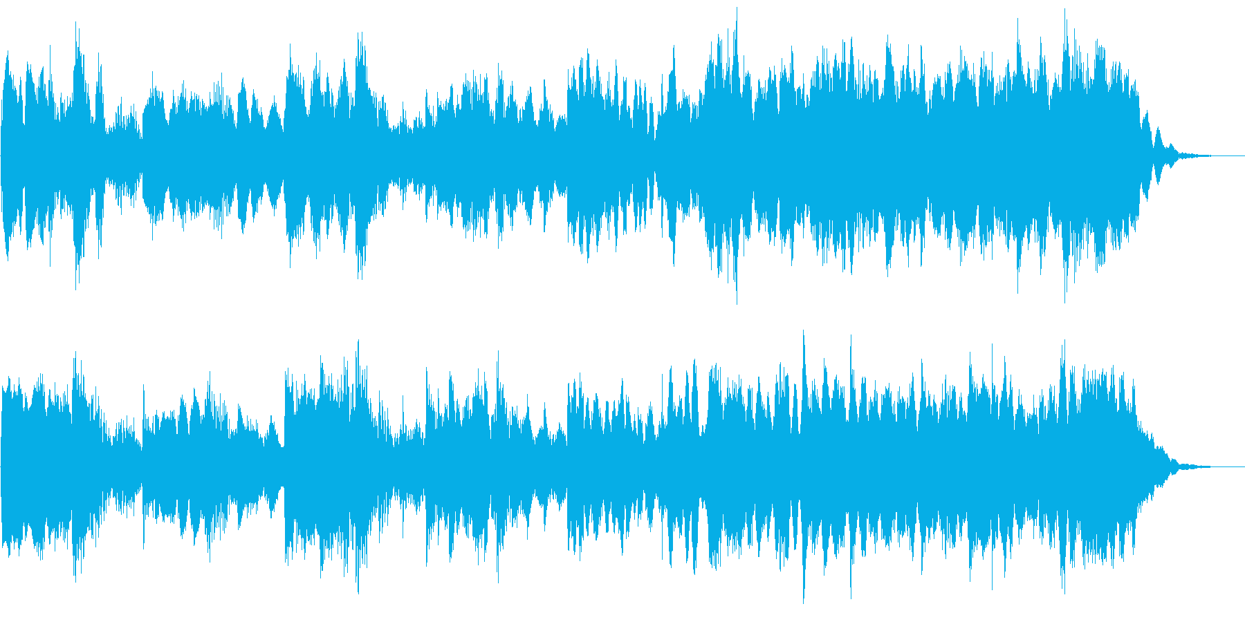 ハロウィン系BGM ピアノ主体のジングルの再生済みの波形