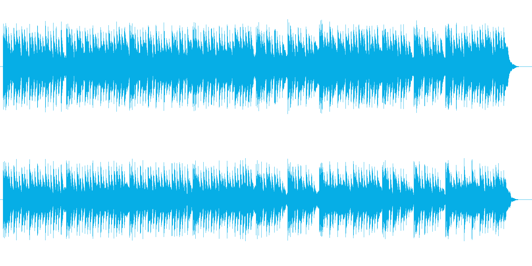 水を連想させるワルツのようなBGMの再生済みの波形