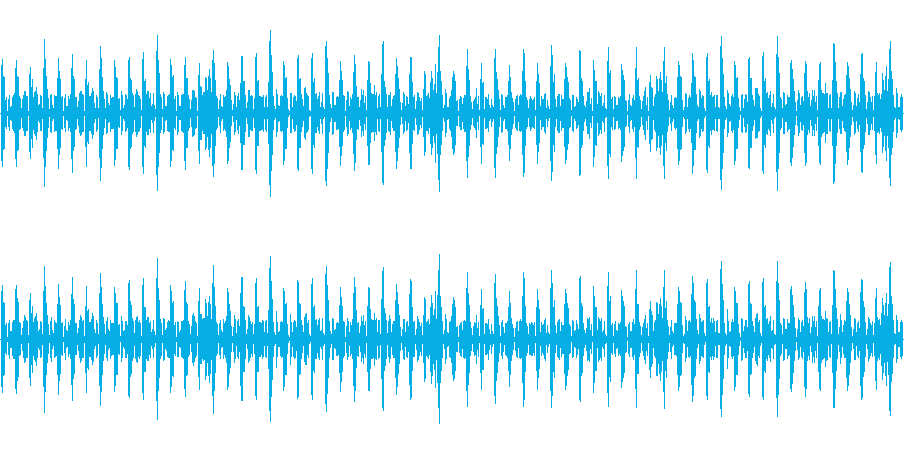 デジタルな曲の再生済みの波形