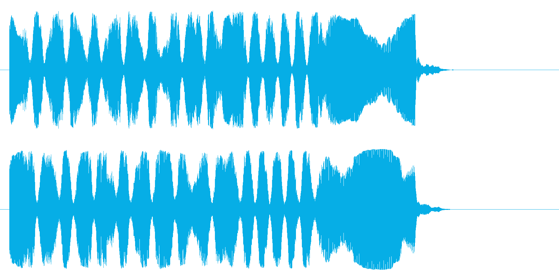 ウワンウワンウワンウワンウワ~ン~の再生済みの波形