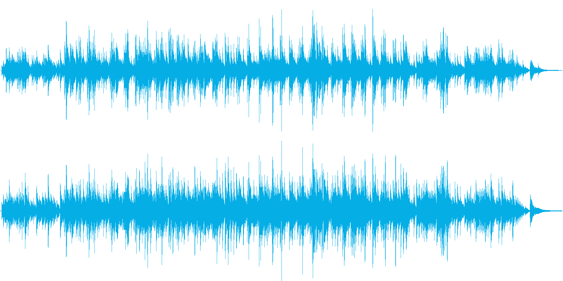 ギターデュオの生演奏による暖かいバラードの再生済みの波形