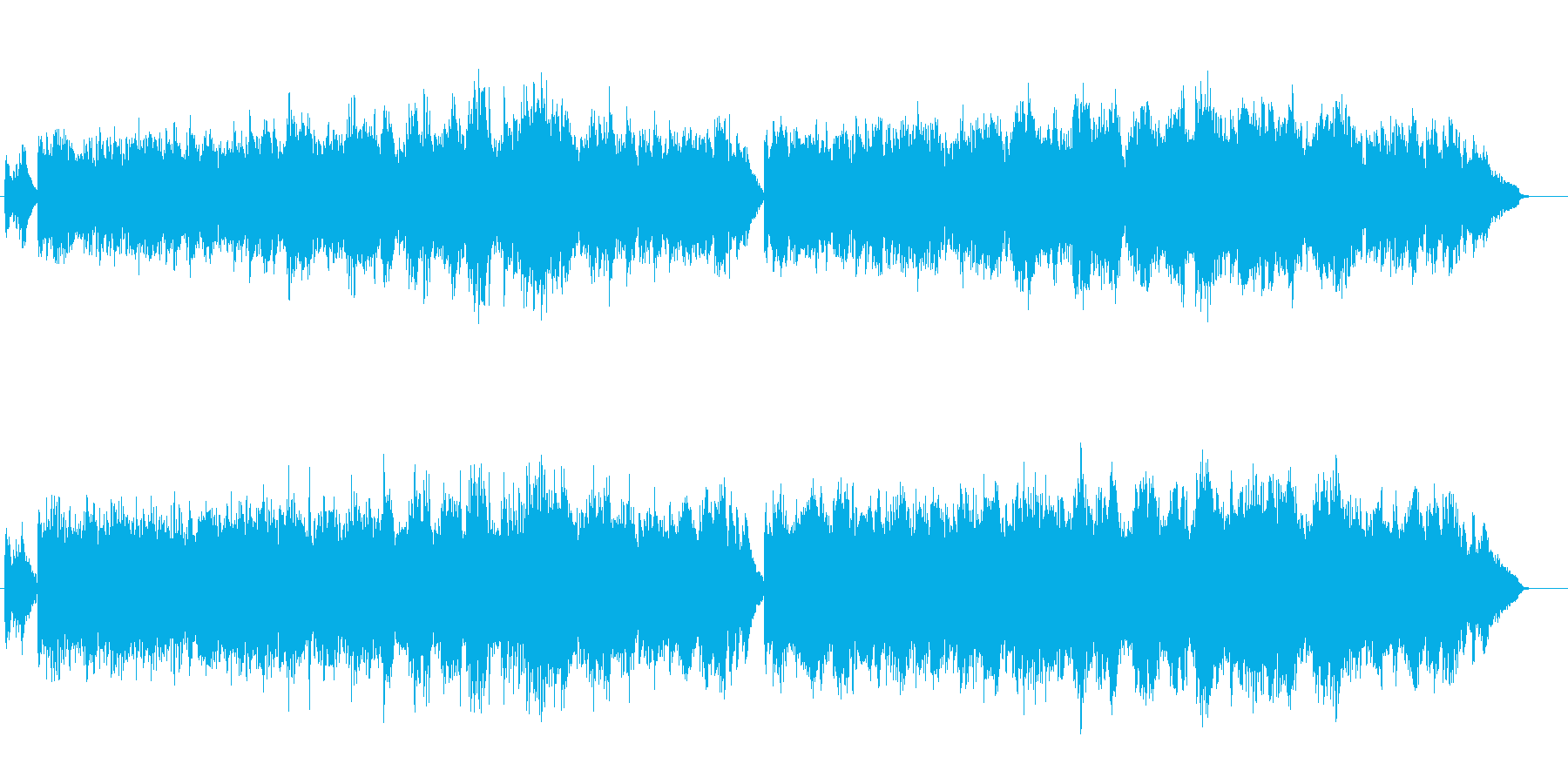 アルペジオが寂しげなメランコリックの再生済みの波形