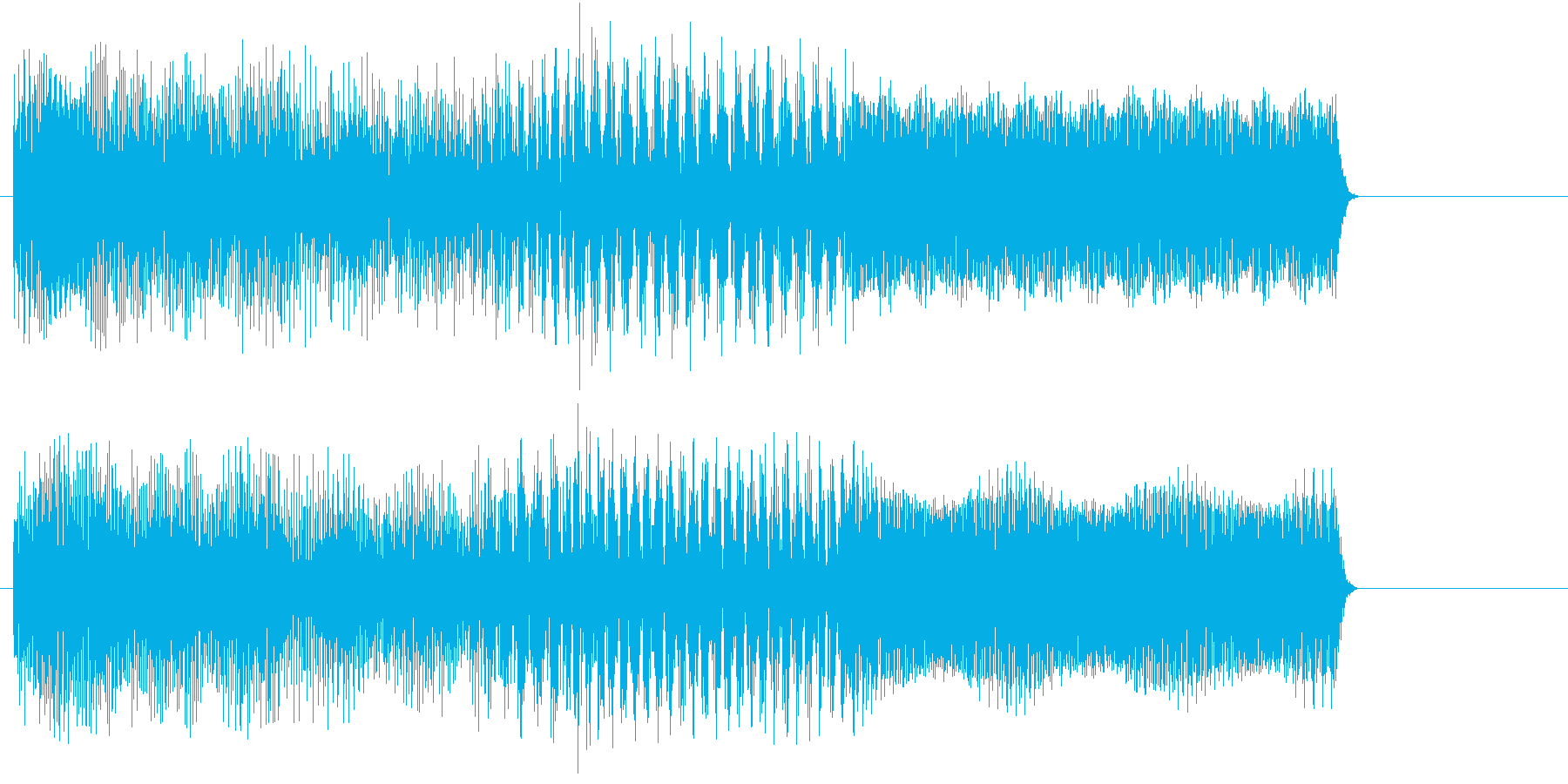 ゲームオーバー ピコピコ音 レトロの再生済みの波形
