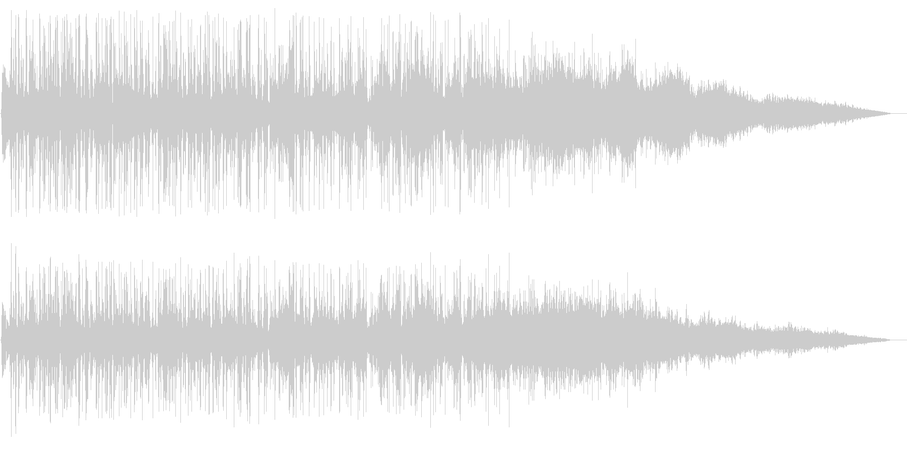 排水溝に吸い込まれる音の未再生の波形
