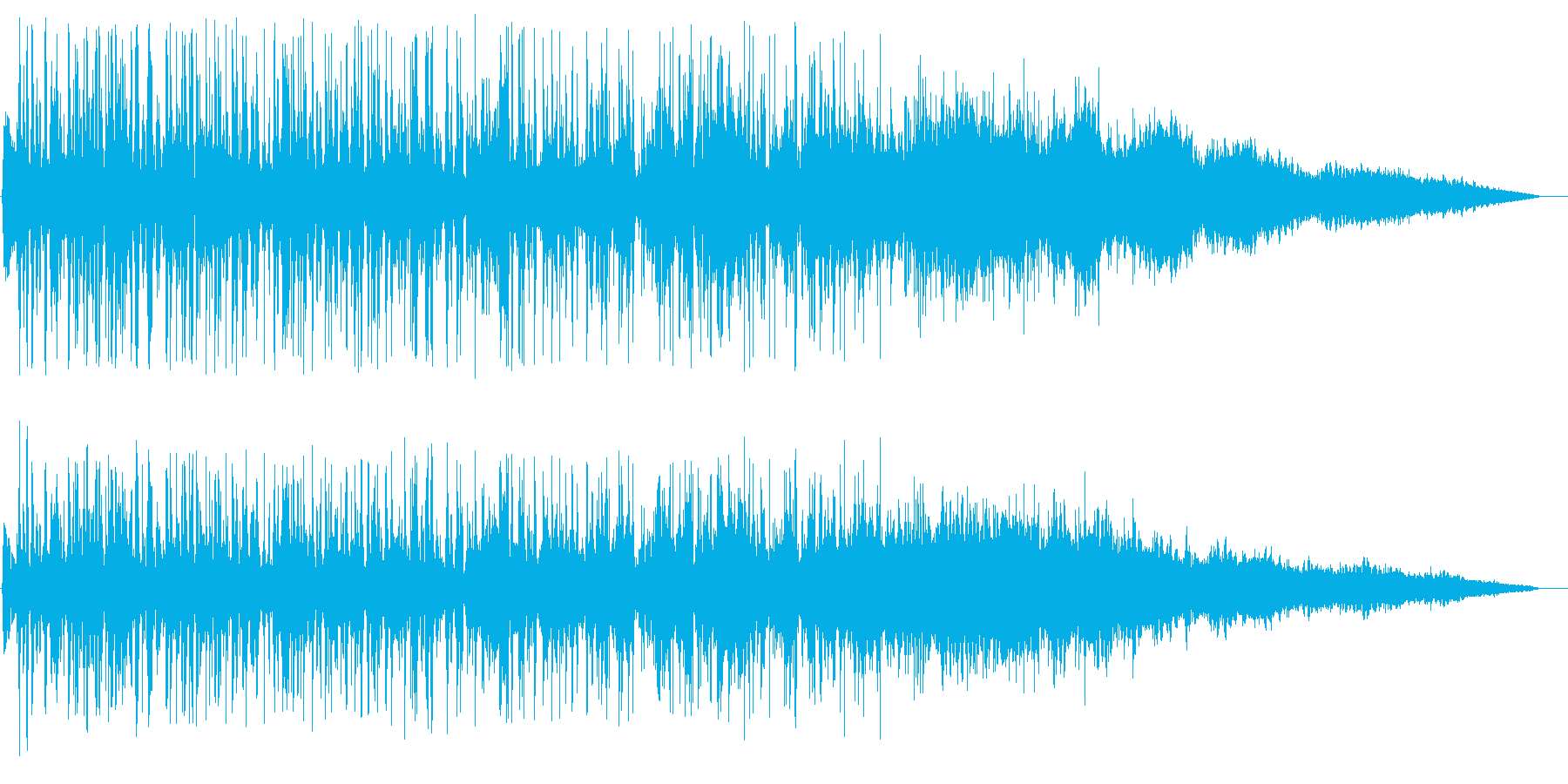 排水溝に吸い込まれる音の再生済みの波形
