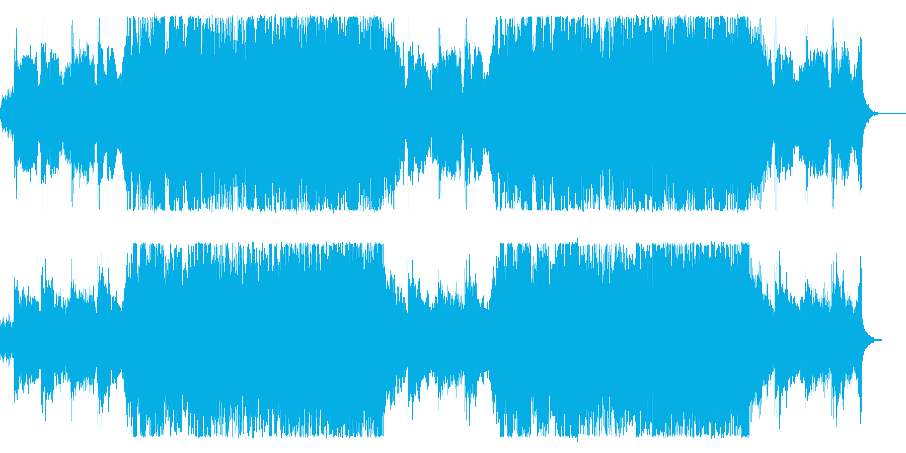 クラシックな音色にエレキが乱入してカオスの再生済みの波形
