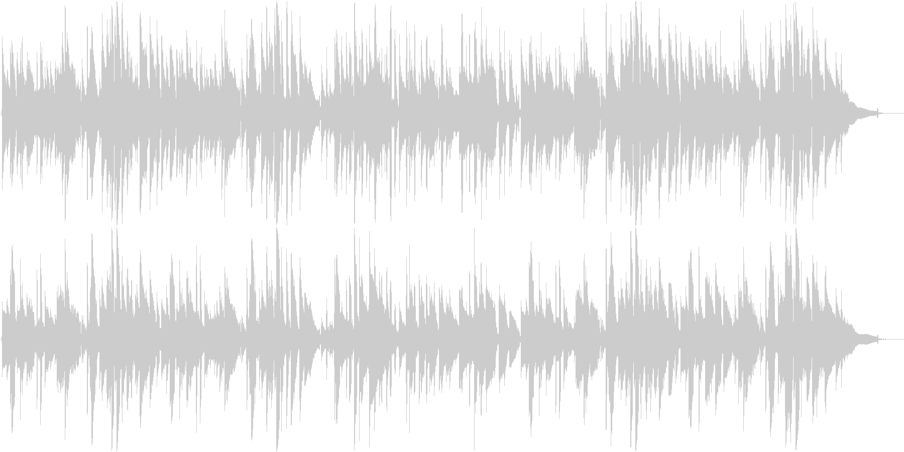 のんびりとしたアコースティックギター曲の未再生の波形