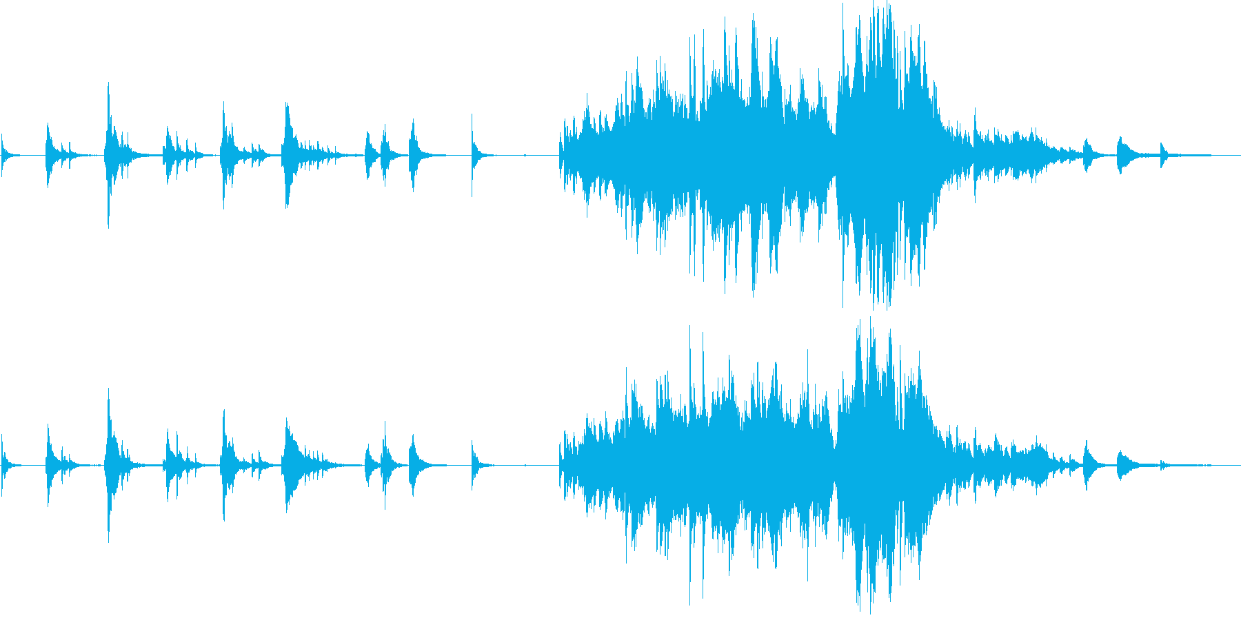 精神が自由に解放されるピアノ曲の再生済みの波形
