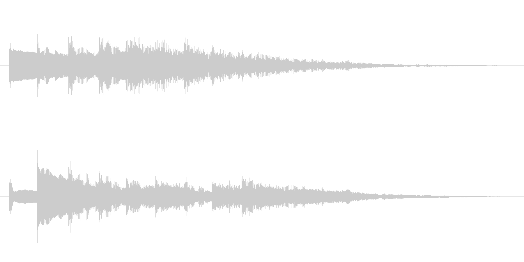 ベルの効果音の未再生の波形